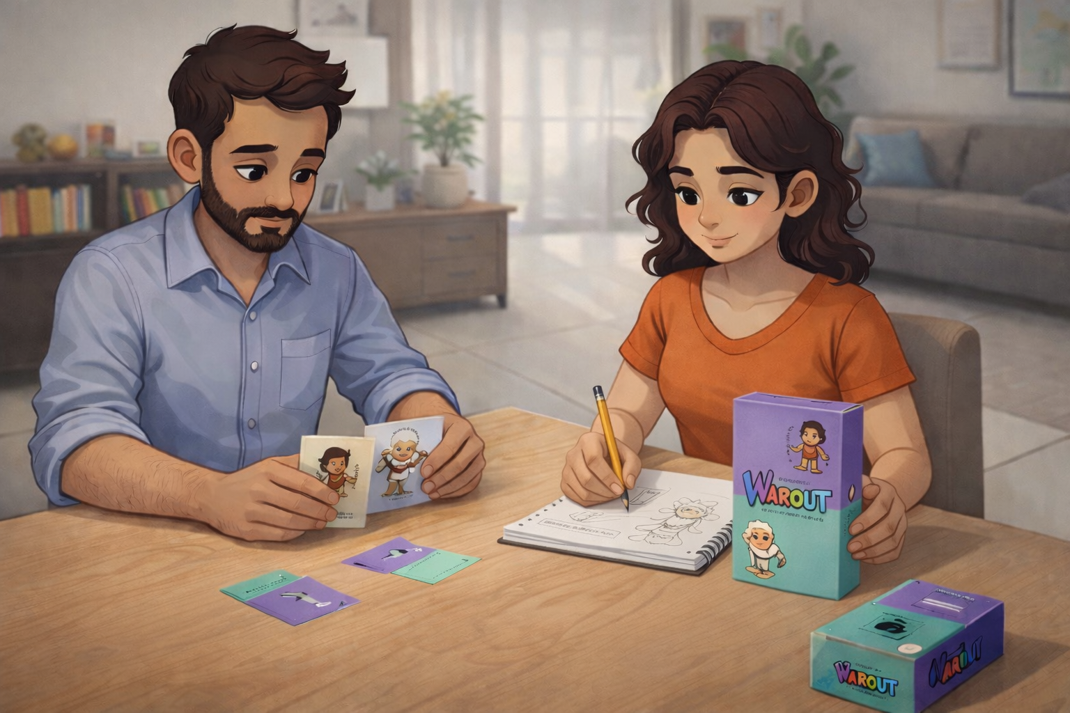 Children learning through strategy card game play